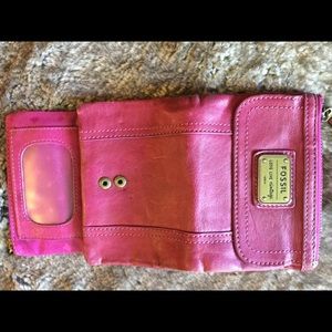 Fossil Pink Leather Wallet